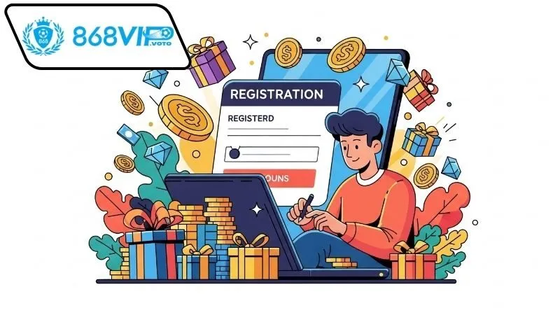 Ưu đãi đăng ký 868vip dễ nhận nhất