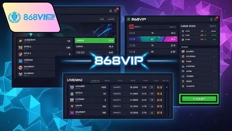 Mẹo chơi hiệu quả với hệ thống kèo cược esports ổn định 868vip